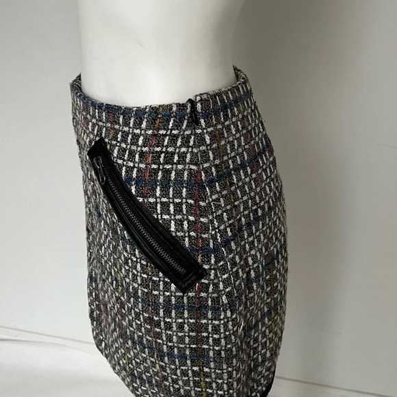Jack Women's Black Multicolored Pencil Mini Skirt Fully Lined Size US 8 - Picture 2 of 7